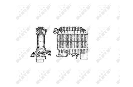 Радиатор интеркулера nrf 30856