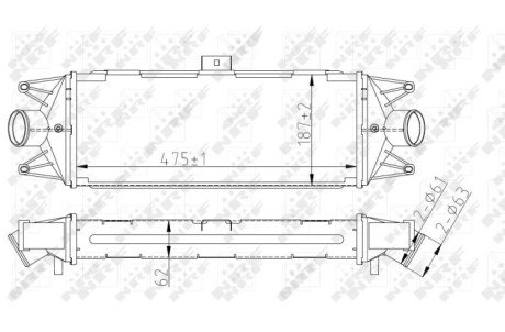 Радиатор интеркулера nrf 30879