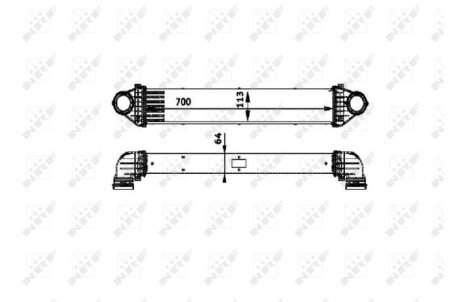 Радіатор інтеркулера nrf 30900