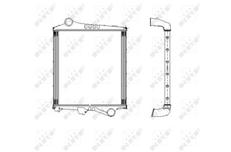 Радіатор інтеркулера nrf 309304
