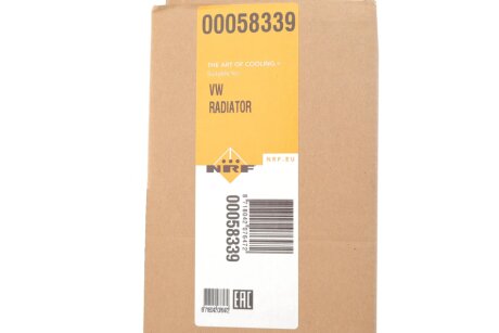 Радиатор интеркулера nrf 58339
