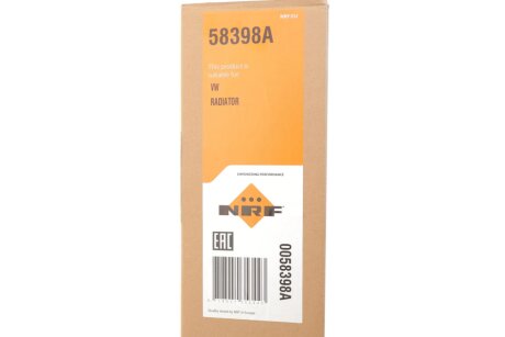 Радіатор інтеркулера nrf 58398A