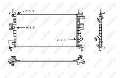Радіатор інтеркулера NRF 58487