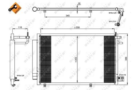 Радиатор кондиционера EASY FIT nrf 35903