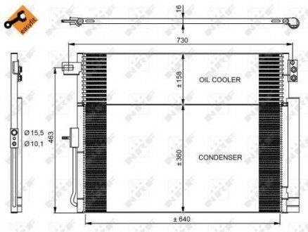 Радиатор кондиціонера nrf 350038