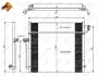 Радіатор кондиціонера NRF 350080