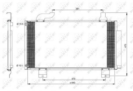 Радіатор кондиционера nrf 350097