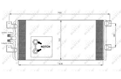 Радіатор кондиціонера nrf 35140