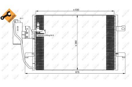 Радіатор кондиціонера nrf 35527