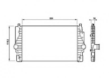 Радіатор інтеркулера nrf 30873