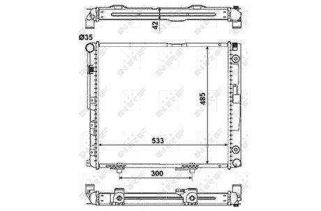 Радіатор nrf 516573