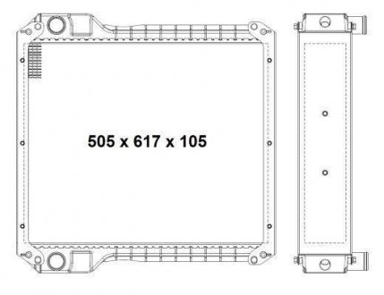 Радиатор охлаждения двигателя nrf 52167