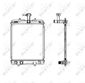Радиатор охлаждения двигателя nrf 53459