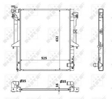 Радіатор nrf 53907