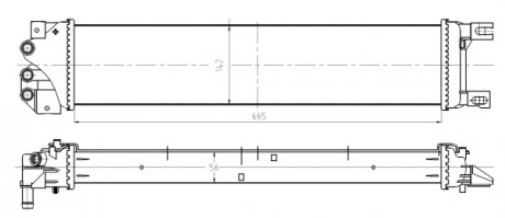 Радиатор охлаждения двигателя nrf 550026