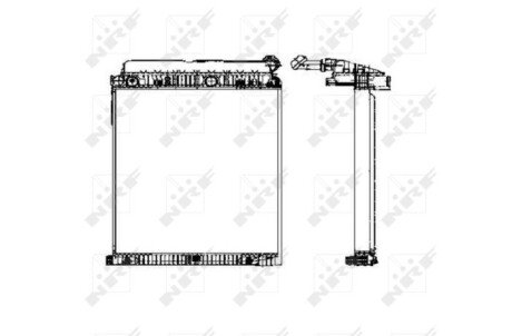 Радіатор охолодження двигуна nrf 50586