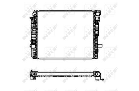 Радиатор охлаждения двигателя nrf 50587