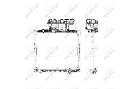 Радиатор охлаждения двигателя nrf 50588