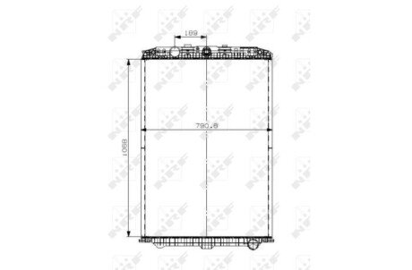 Радіатор охолодження двигуна nrf 509559
