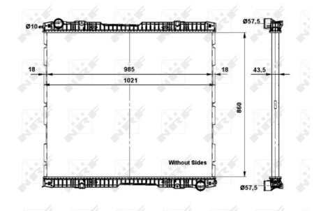 Радіатор охолодження двигуна nrf 509739