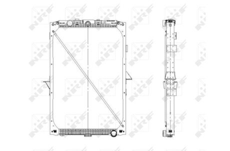 Радіатор охолодження двигуна nrf 519559
