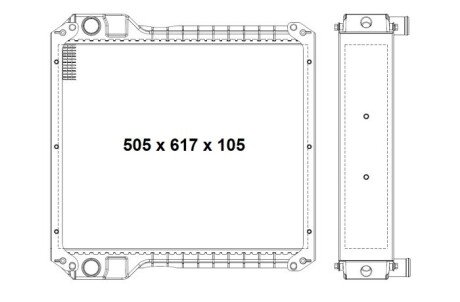 Радиатор охлаждения двигателя nrf 52167