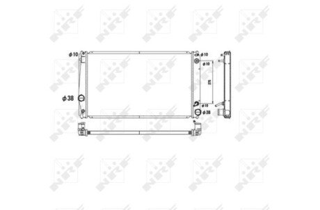 Радиатор охлаждения двигателя nrf 53590 на Тойота Рав-4
