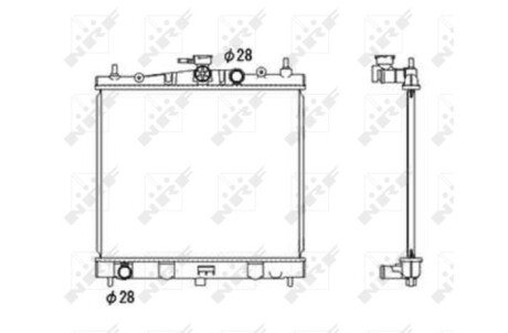 Радиатор охлаждения двигателя nrf 58187