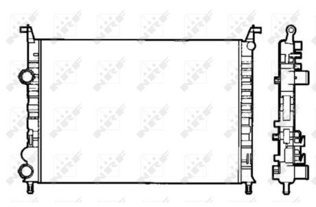 Радіатор охолодження двигуна nrf 58195