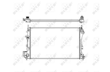 Радиатор охлаждения двигателя nrf 58203