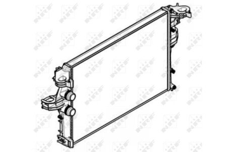 Радиатор охлаждения двигателя nrf 58430 на Iveco Daily 3