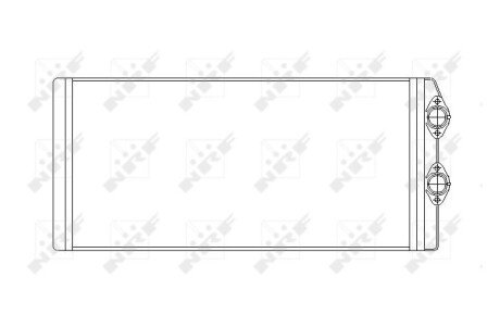 Радиатор печки (отопителя) nrf 53545