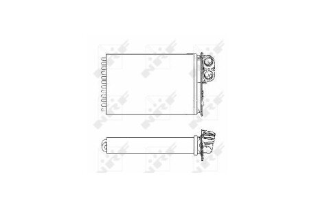 Радиатор печки (отопителя) nrf 53553