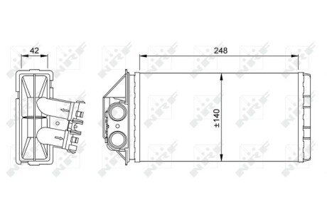 Радіатор пічки (опалювача) nrf 53561