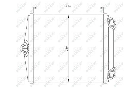 Радиатор печки (отопителя) nrf 54248