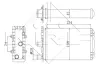 Радіатор пічки NRF 54321