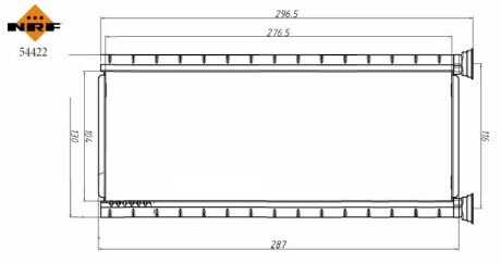 Радиатор печки (отопителя) nrf 54422