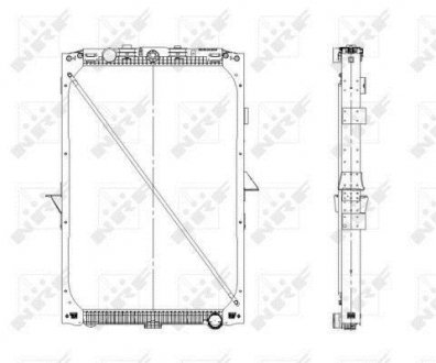 Радиатор охлаждения двигателя nrf 519559