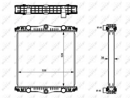 Радиатор охлаждения двигателя nrf 509569