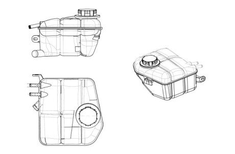 Розширювальний бак охолодження nrf 454035
