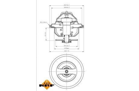 Термостат CHRYSLER Voyager 95- nrf 725184