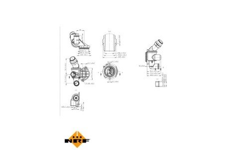 Термостат, охлаждающая жидкость nrf 725003