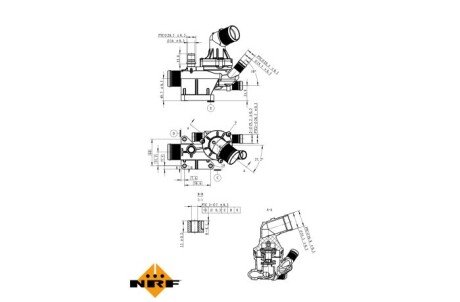 Термостат, охлаждающая жидкость nrf 725019