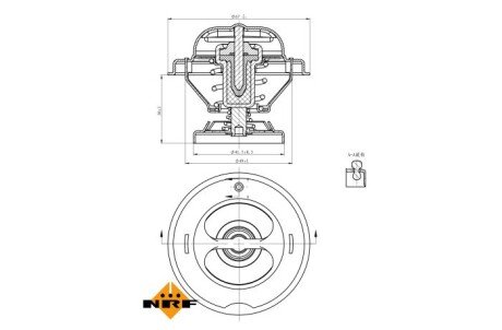 Термостат, охлаждающая жидкость nrf 725074