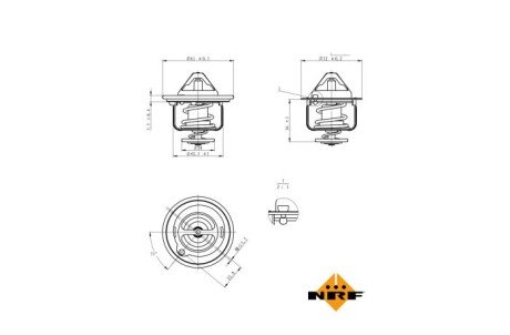 Термостат, охлаждающая жидкость nrf 725143