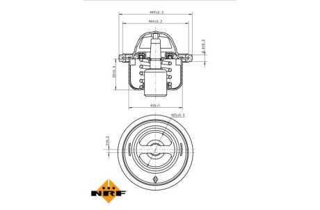 Термостат, охлаждающая жидкость nrf 725146