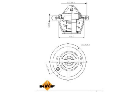 Термостат, охлаждающая жидкость nrf 725182