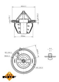 Термостат, охлаждающая жидкость nrf 725196