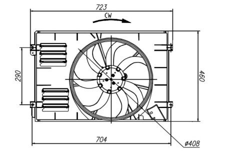Вентилятор охолодження радіатора nrf 47925