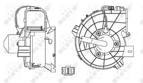 Вентилятор салону nrf 34153